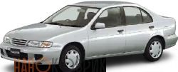Автомобильные коврики ЭВА (EVA) для Nissan Pulsar V правый руль седан (N15 2WD) 1997-2000 